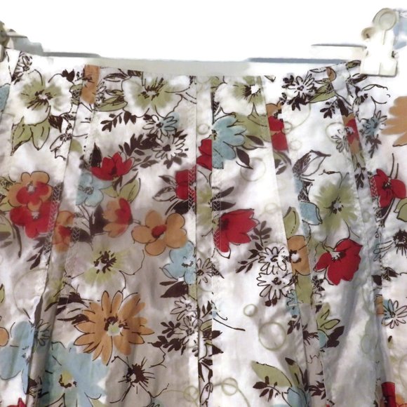 CAbi Skirt Fit and Flare Cotton Floral Size 8 - Picture 4 of 7